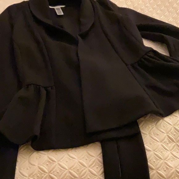 Diane von Furstenberg Wool Blend Wrap Sweater with Belt - Picture 8 of 8